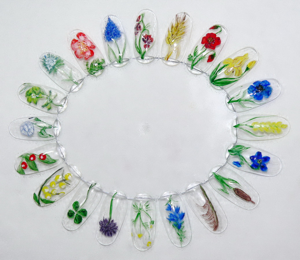 Akril körömminták