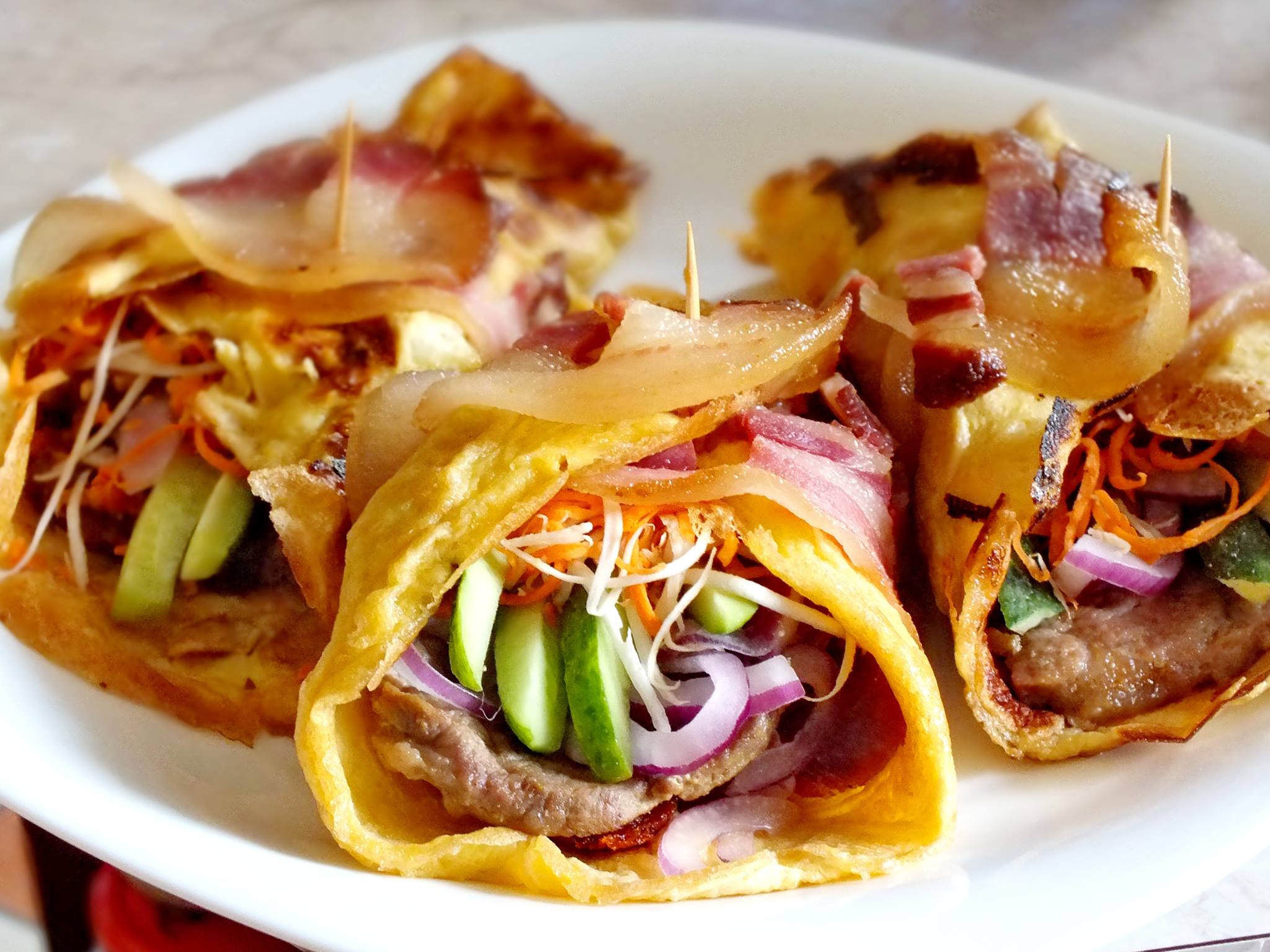 Mustáros-zöldséges tarjaszelet