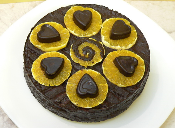 Gesztenyés, csokikrémes narancs torta