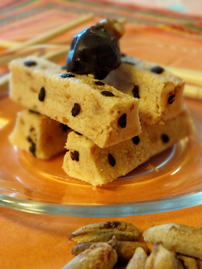 Jenga-jégdesszert narancsos-datolyás