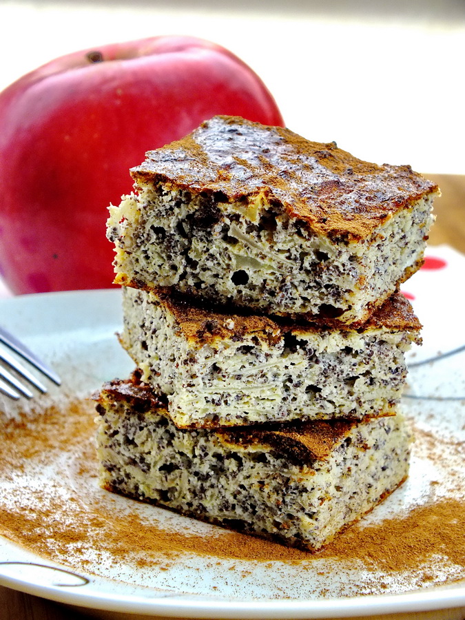 Almás-mákos-kókuszos piteség