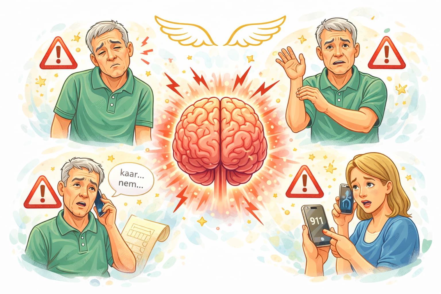 Agyvérzés jeleinek 4 árulkodó jele!